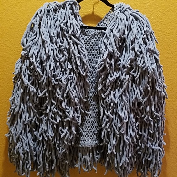 Morning Mist Shaggy Cardigan - Picture 4 of 6